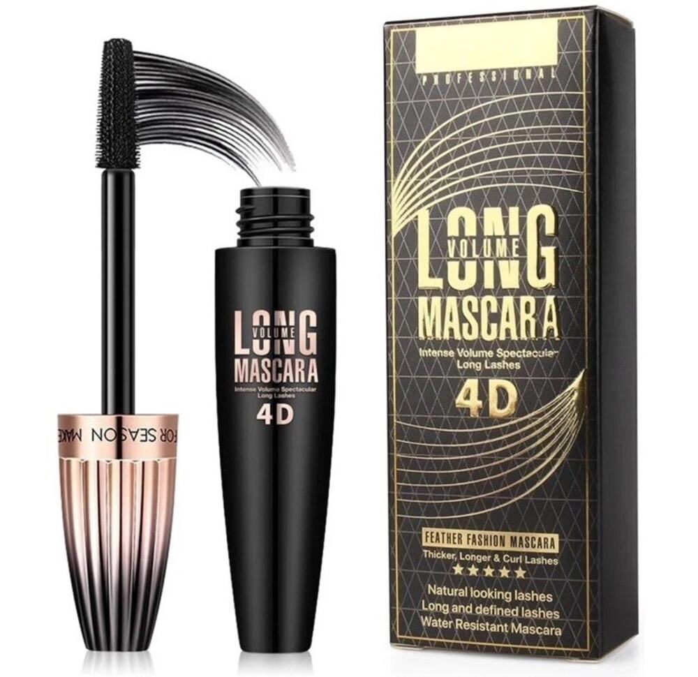 My Amazing Lashes 4D Silk Fiber Lash Mascara - Black, Volume & Length,Waterproof